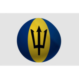 Barbados Flag Style 20 Sticker - DecalsHouse