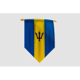 Barbados Flag Style 22 Sticker - DecalsHouse