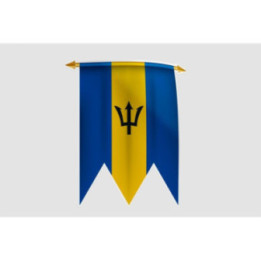 Barbados Flag Style 23 Sticker - DecalsHouse