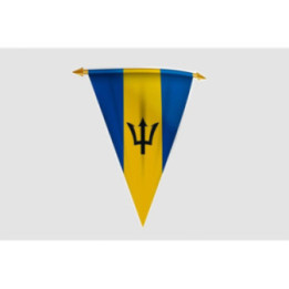 Barbados Flag Style 27 Sticker - DecalsHouse