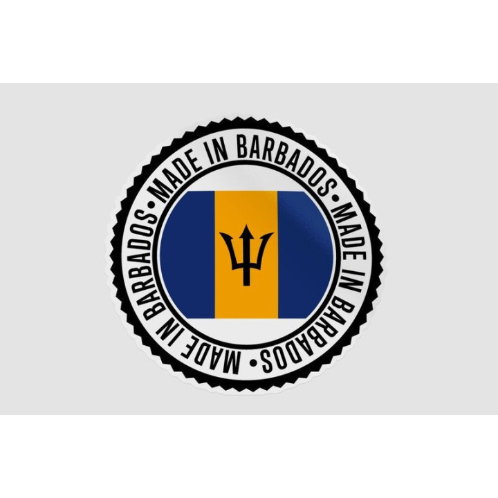 Barbados Quality Label Style 5 Sticker - DecalsHouse