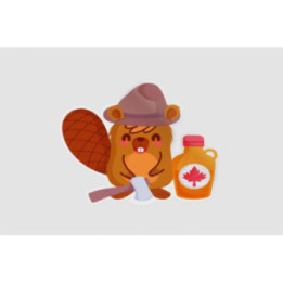 Beaver With Canadian Maple Syrup Sticker - DecalsHouse