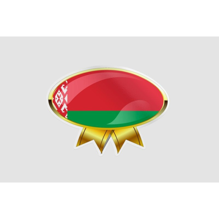Belarus Flag Style 10 Sticker - DecalsHouse