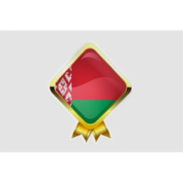 Belarus Flag Style 3 Sticker - DecalsHouse