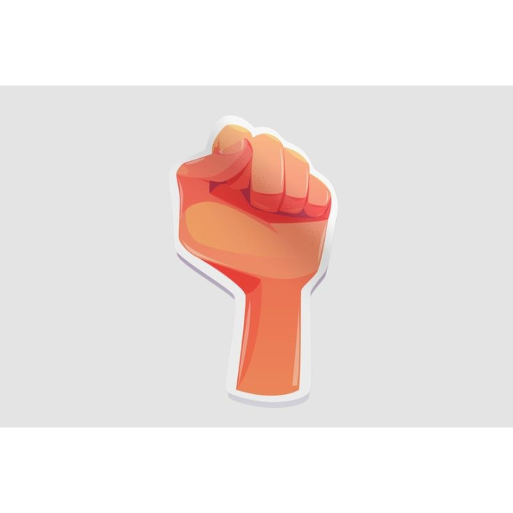 Belarus Opposition Fist Gesture Sticker - DecalsHouse