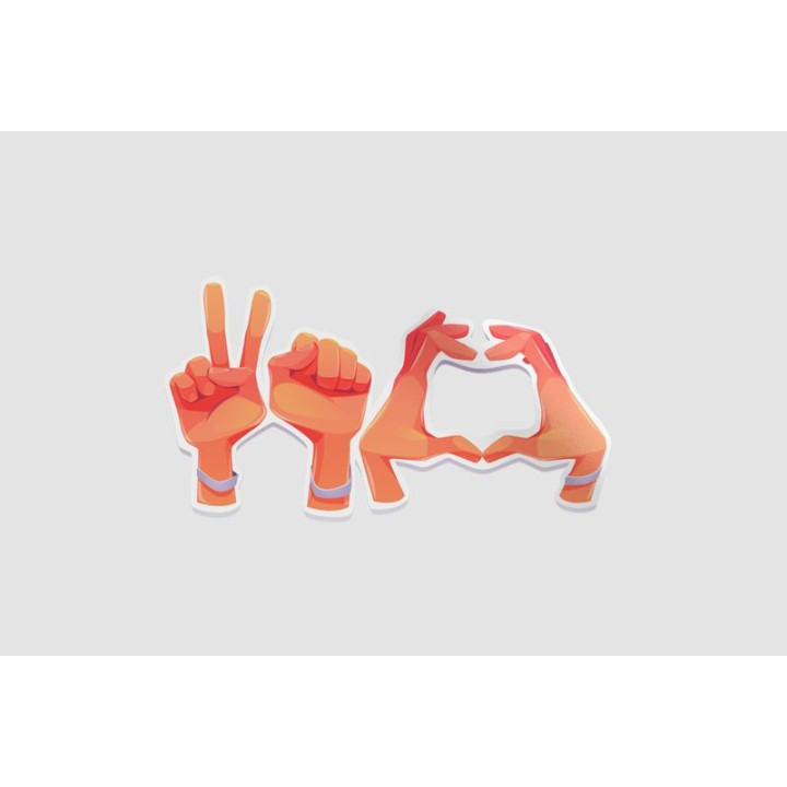 Belarus Opposition Gestures Sticker - DecalsHouse