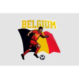 Belgian Football Player Sticker - DecalsHouse