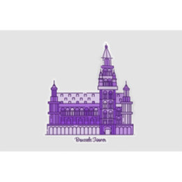 Belgium Brussels Tower Landmark Sticker - DecalsHouse