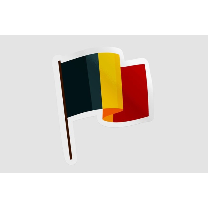 Belgium Flag Sticker - DecalsHouse