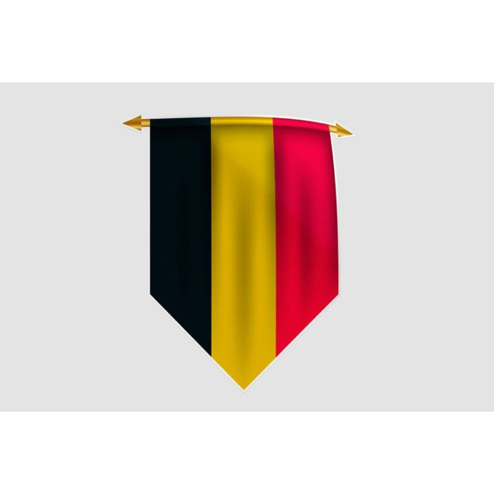 Belgium Flag Style 24 Sticker - DecalsHouse