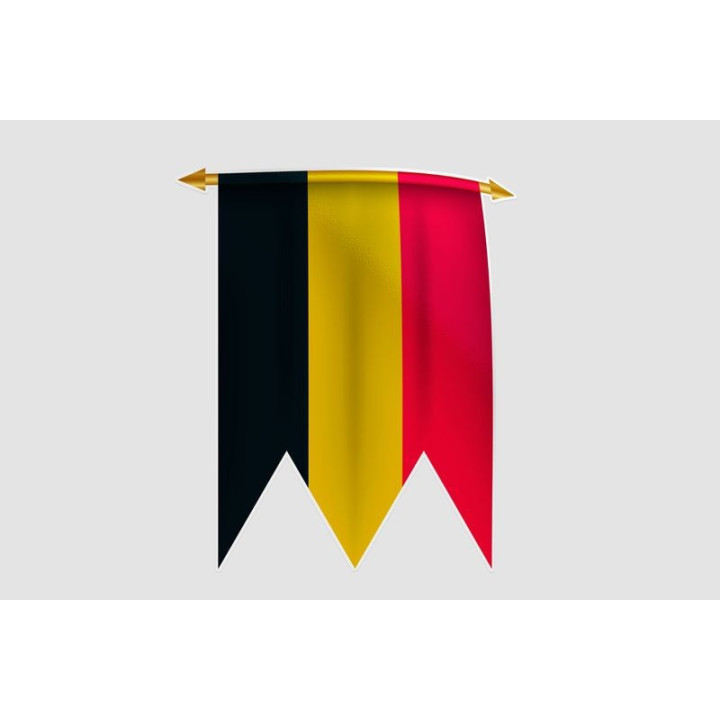 Belgium Flag Style 25 Sticker - DecalsHouse