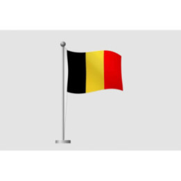 Belgium Flag Style 33 Sticker - DecalsHouse