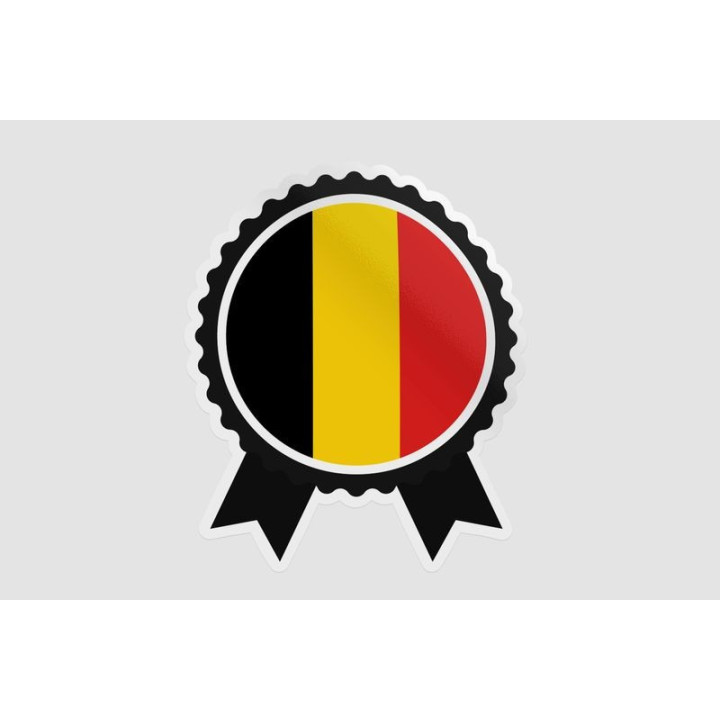 Belgium Flag Style 34 Sticker - DecalsHouse