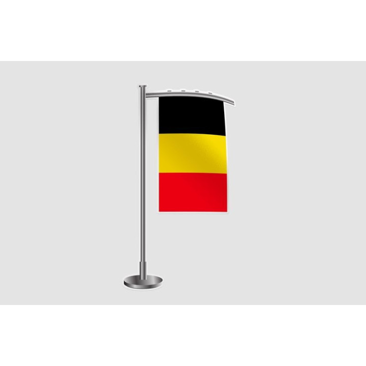 Belgium Flag Style 41 Sticker - DecalsHouse