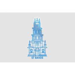 Belgium St Bavos Sticker - DecalsHouse