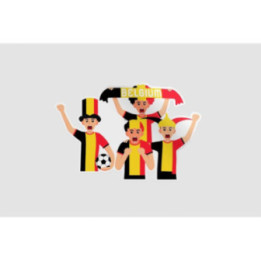 Belgium Supporters Sticker - DecalsHouse