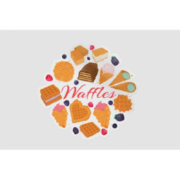 Belgium Waffles Sticker - DecalsHouse