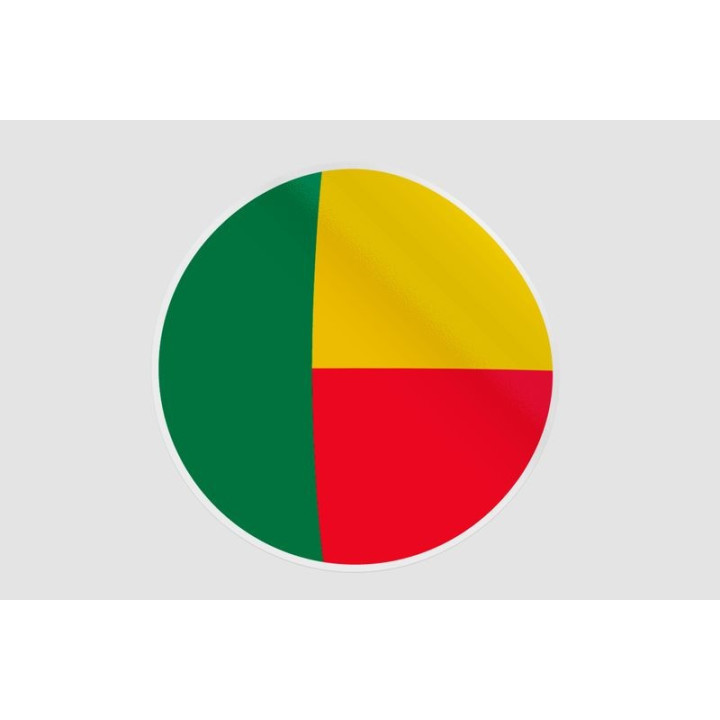Belize Flag Ball Sticker - DecalsHouse