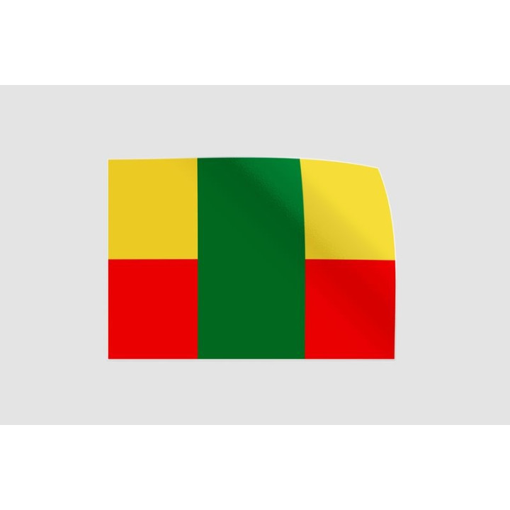 Belize Flag Style 17 Sticker - DecalsHouse