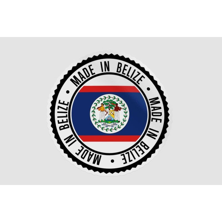 Belize Quality Label Style 5 Sticker - DecalsHouse