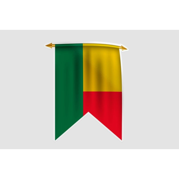 Benin Flag Style 20 Sticker - DecalsHouse