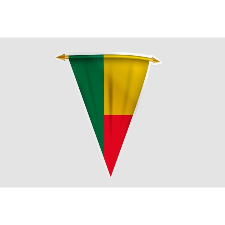 Benin Flag Style 26 Sticker - DecalsHouse