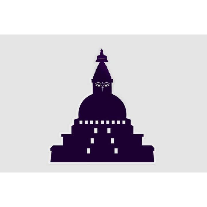 Bhutan Architecture Sticker - DecalsHouse