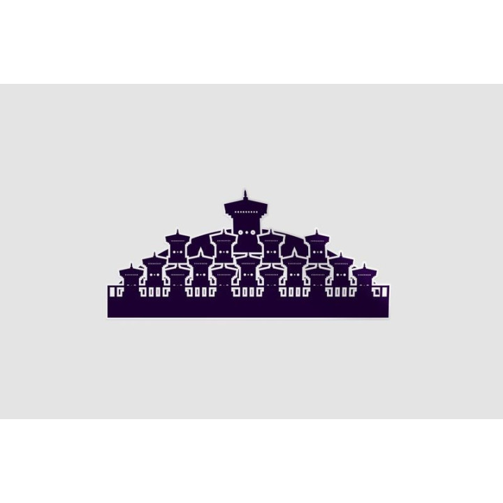 Bhutan Architecture Style 4 Sticker - DecalsHouse