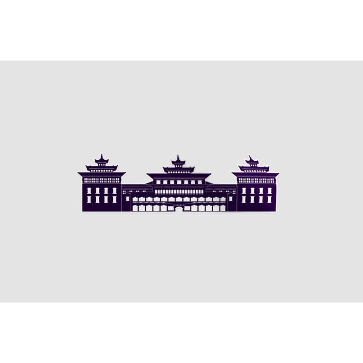 Bhutan Architecture Style 7 Sticker - DecalsHouse