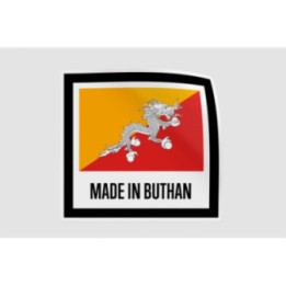 Bhutan Quality Label Style 4 Sticker - DecalsHouse