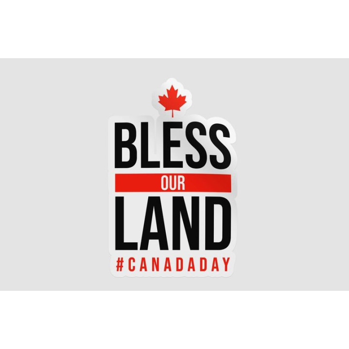 Bless Our Land Canada Sticker - DecalsHouse