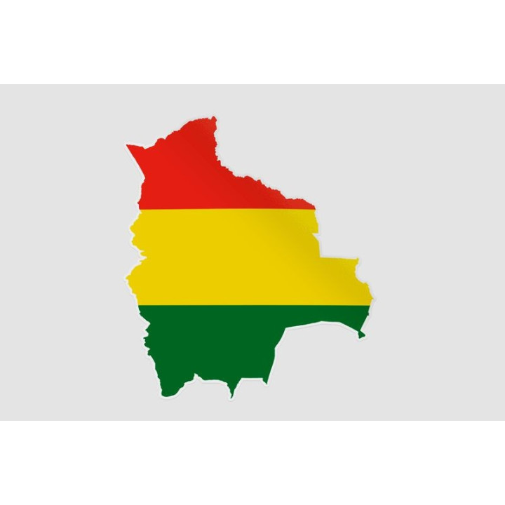 Bolivia Map Style 2 Sticker - DecalsHouse