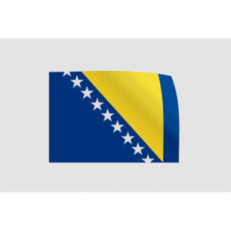 Bosnia And Herzegovina Flag Style 13 Sticker - DecalsHouse