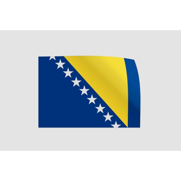 Bosnia And Herzegovina Flag Style 13 Sticker - DecalsHouse