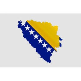 Bosnia And Herzegovina Map Style 2 Sticker - DecalsHouse
