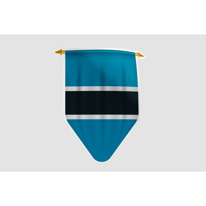 Botswana Flag Style 11 Sticker - DecalsHouse