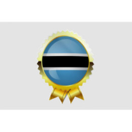 Botswana Flag Style 16 Sticker - DecalsHouse