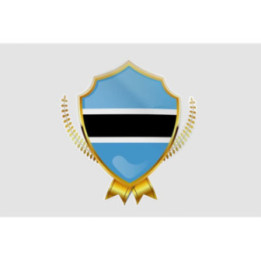 Botswana Flag Style 23 Sticker - DecalsHouse