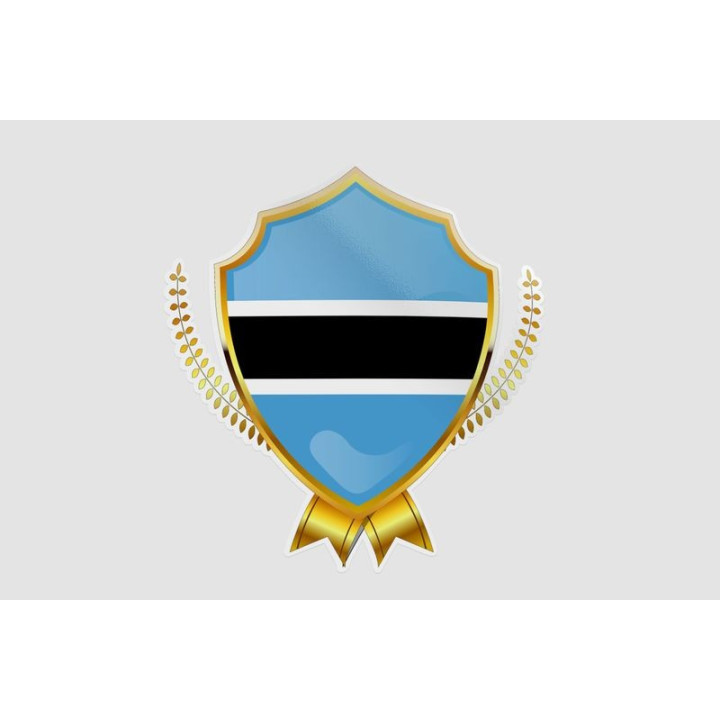 Botswana Flag Style 23 Sticker - DecalsHouse
