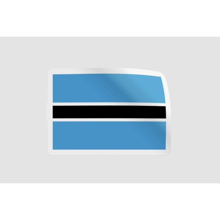 Botswana Flag Style 26 Sticker - DecalsHouse