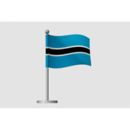 Botswana Flag Style 4 Sticker - DecalsHouse