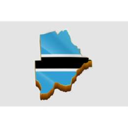 Botswana Map Sticker - DecalsHouse