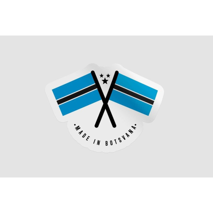 Botswana Quality Label Style 2 Sticker - DecalsHouse
