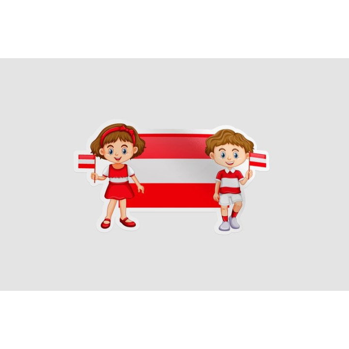 Boy And Girl From Austria Sticker - DecalsHouse