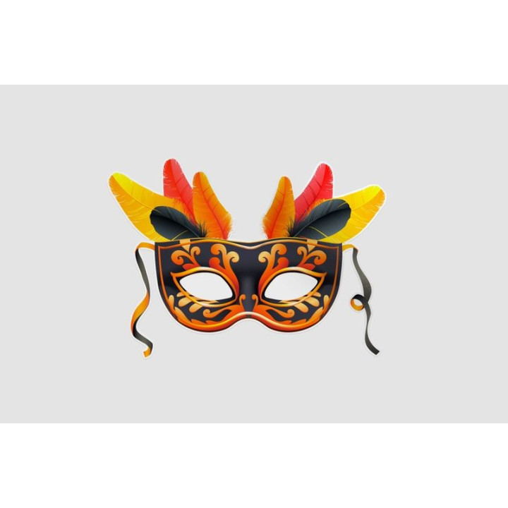 Brazil Carnival Fashion Mask Sticker - DecalsHouse