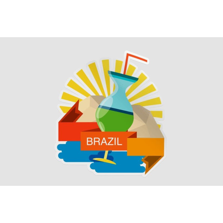 Brazil Dh Style 5 Sticker - DecalsHouse