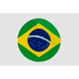 Brazil Flag Ball Sticker - DecalsHouse