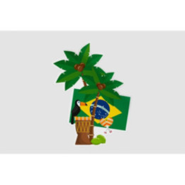 Brazil Flag Dh Style 3 Sticker - DecalsHouse