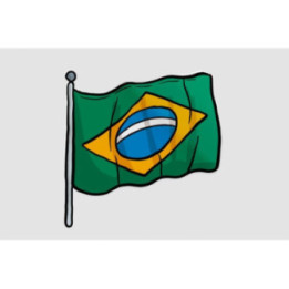 Brazil Flag Style 28 Sticker - DecalsHouse