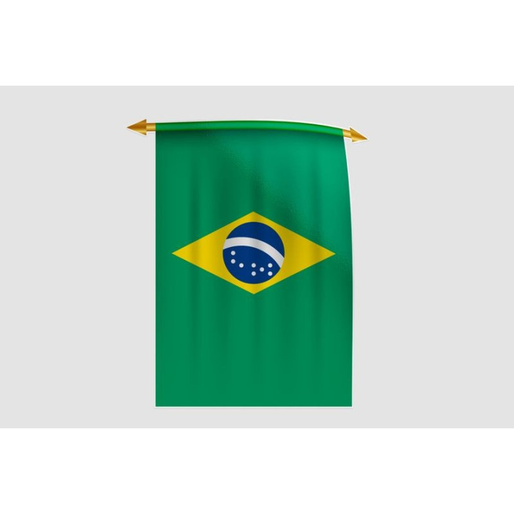 Brazil Flag Style 33 Sticker - DecalsHouse